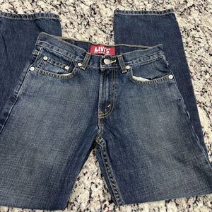 Levis Red Tag Jeans 514 Slim Fit Straight Leg Jeans Size 14 Reg‎ 27x 27 Dark